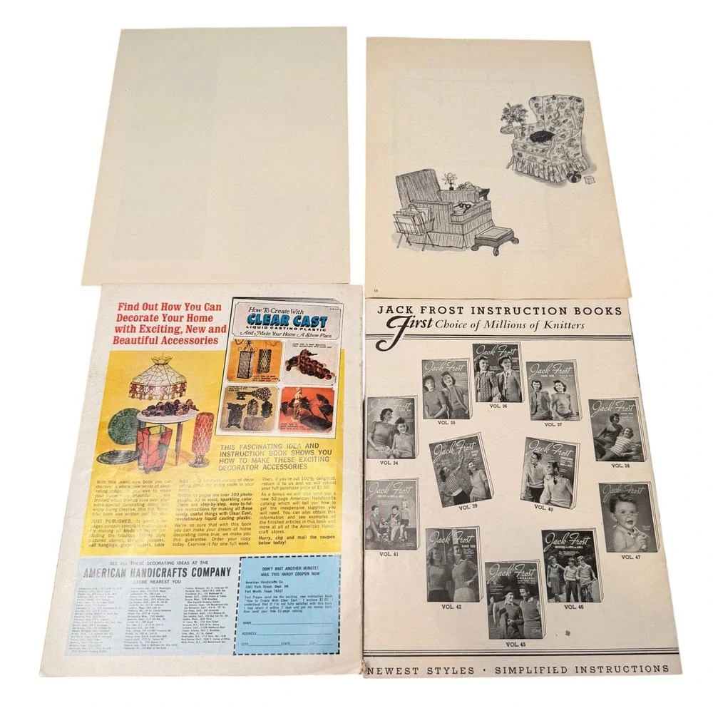 VTG Craft Booklet Lot 15pc Good Housekeeping Studio how to booklets 60s 80s